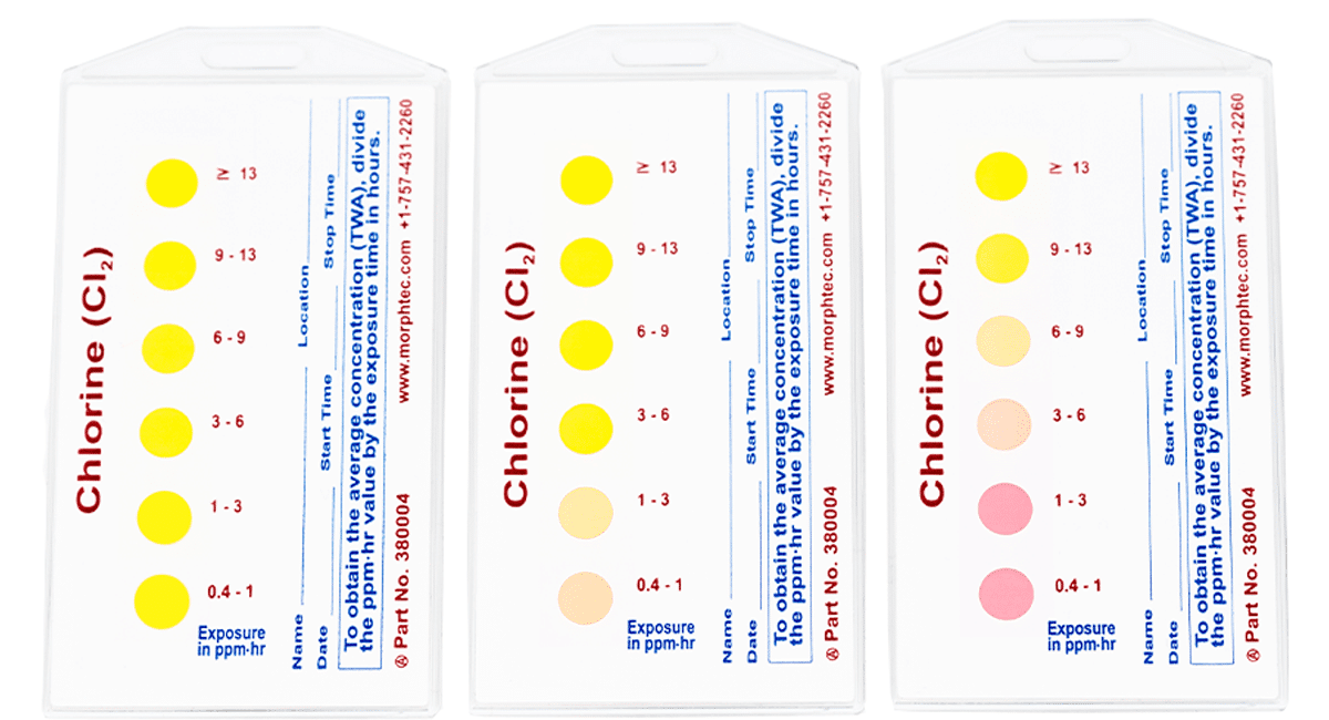 Carbon Monoxide ChromAir Chemical Exposure Monitoring Badges, 380008-10