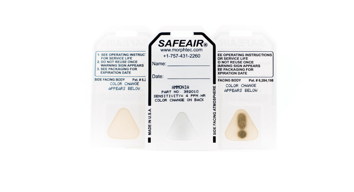 Badge SafeAir Ammonia de Morphix Technologies - 50 par paquet