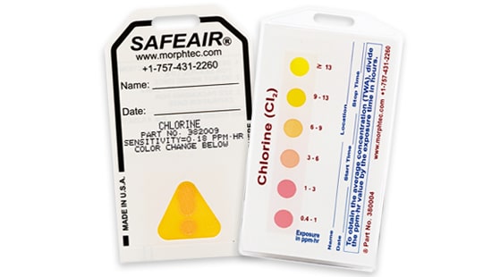 chlorine safeair and chromeair. chlorine detectors.