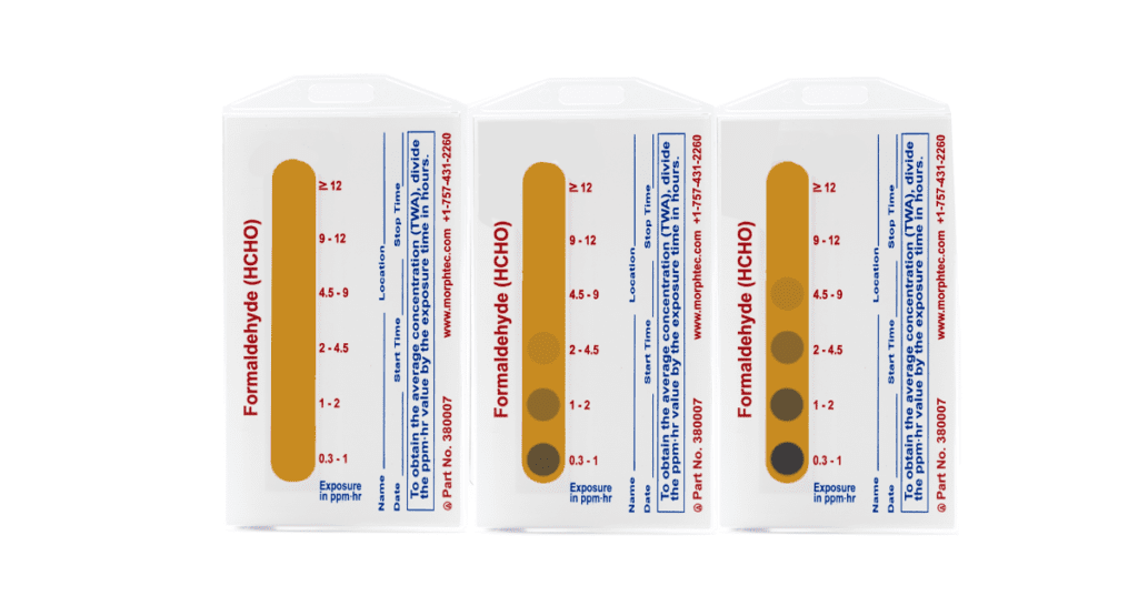 formaldehyde detection badges. formaldehyde detector.