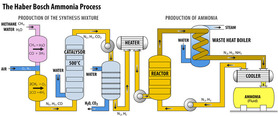 The history of ammonia - a visual representation of the Haber-Bosch method