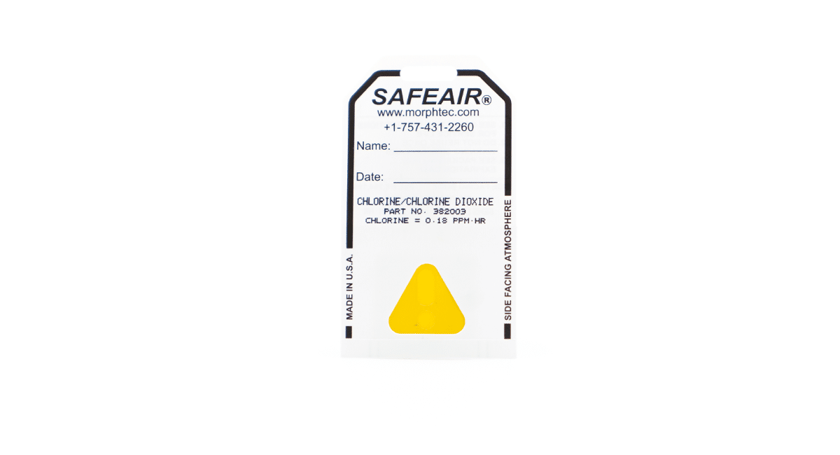 Morphix Technologies SafeAir Chlorine & Chlorine Dioxide Badge - 50 Per Package
