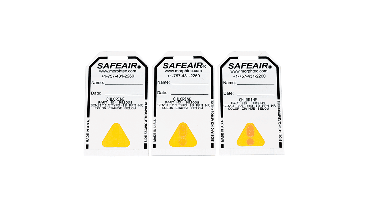 Badge SafeAir Chlorine de Morphix Technologies - 50 par paquet
