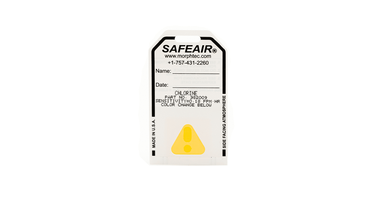 Morphix Technologies SafeAir Chlorine Badge - 50 Per Package